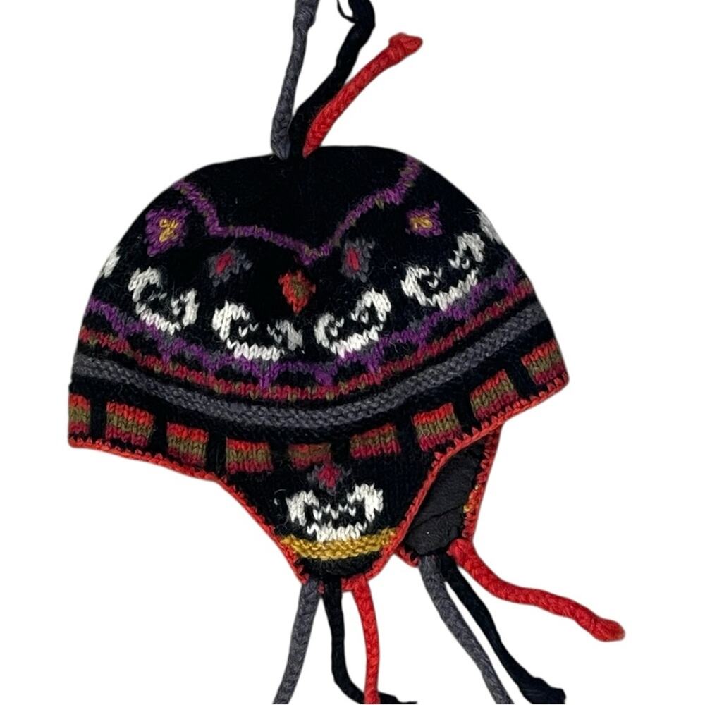 Boulder World Wool Earflap Beanie Fleece Lined Tassels Ski Snow Winter Hiking - Picture 3 of 7